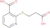 2-[(2-Carboxyethyl)sulfanyl]nicotinic acid