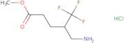 Methyl 5-amino-4-(trifluoromethyl)pentanoate hydrochloride