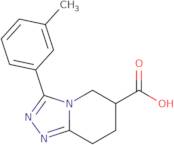 3-(3-Methylphenyl)-5H,6H,7H,8H-[1,2,4]triazolo[4,3-a]pyridine-6-carboxylic acid