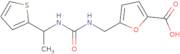 5-[({[1-(Thiophen-2-yl)ethyl]carbamoyl}amino)methyl]furan-2-carboxylic acid