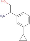 2-Amino-2-(3-cyclopropylphenyl)ethan-1-ol