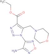 Ethyl 1-(4-amino-1,2,5-oxadiazol-3-yl)-5-(morpholinomethyl)-1H-1,2,3-triazole-4-carboxylate