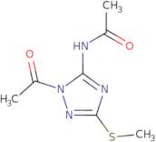 N-[1-Acetyl-3-(methylsulfanyl)-1H-1,2,4-triazol-5-yl]acetamide