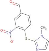 4-[(1-Methyl-1H-imidazol-2-yl)sulfanyl]-3-nitrobenzaldehyde