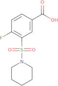 4-Fluoro-3-(piperidine-1-sulfonyl)benzoic acid
