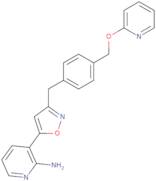 3-(3-(4-((Pyridin-2-yloxy)methyl)benzyl)isoxazol-5-yl)pyridin-2-amine