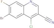 6-Bromo-4-chloro-7-fluoro-quinoline-3-carbonitrile