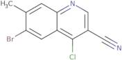 6-Bromo-4-chloro-7-methyl-quinoline-3-carbonitrile