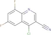 4-chloro-6,8-difluoro-quinoline-3-carbonitrile
