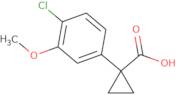 1-(4-Chloro-3-methoxyphenyl)cyclopropane-1-carboxylic acid