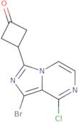 3-(1-Bromo-8-chloroimidazo[1,5-a]pyrazin-3-yl)cyclobutanone