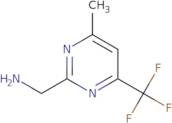 1-[4-Methyl-6-(trifluoromethyl)pyrimidin-2-yl]methanamine