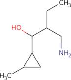 2-(Aminomethyl)-1-(2-methylcyclopropyl)butan-1-ol