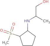 2-[(2-Methanesulfonylcyclopentyl)amino]propan-1-ol