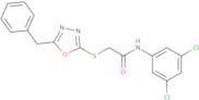 2-[(5-Benzyl-1,3,4-oxadiazol-2-yl)sulfanyl]-N-(3,5-dichlorophenyl)acetamide