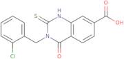 3-[(2-Chlorophenyl)methyl]-4-oxo-2-sulfanyl-3,4-dihydroquinazoline-7-carboxylic acid