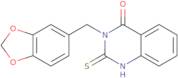 3-(1,3-Benzodioxol-5-ylmethyl)-2-thioxo-2,3-dihydroquinazolin-4(1H)-one