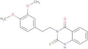 3-[2-(3,4-Dimethoxyphenyl)ethyl]-2-sulfanyl-3,4-dihydroquinazolin-4-one