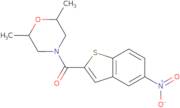 (2,6-Dimethylmorpholino)(5-nitro-1-benzothiophen-2-yl)methanone