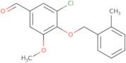 3-Chloro-5-methoxy-4-((2-methylbenzyl)oxy)benzaldehyde