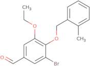 3-Bromo-5-ethoxy-4-((2-methylbenzyl)oxy)benzaldehyde