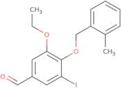 3-Ethoxy-5-iodo-4-((2-methylbenzyl)oxy)benzaldehyde