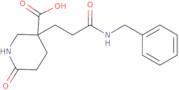 3-(2-Benzylcarbamoyl-ethyl)-6-oxo-piperidine-3-carboxylic acid