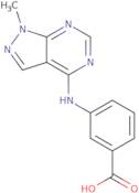 3-[(1-Methyl-1H-pyrazolo[3,4-d]pyrimidin-4-yl)amino]benzoic acid