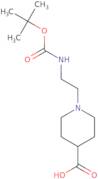 1-(2-{[(tert-Butoxy)carbonyl]amino}ethyl)piperidine-4-carboxylic acid