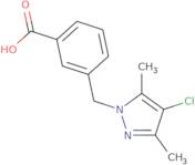 3-[(4-Chloro-3,5-dimethyl-1H-pyrazol-1-yl)methyl]benzoic acid