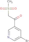 1-(5-Bromopyridin-3-yl)-2-methylsulfonyl-ethanone