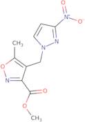 Methyl 5-methyl-4-((3-nitro-1H-pyrazol-1-yl)methyl)isoxazole-3-carboxylate