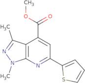 Methyl 1,3-dimethyl-6-thien-2-yl-1H-pyrazolo[3,4-b]pyridine-4-carboxylate