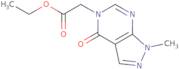 Ethyl (1-methyl-4-oxo-1,4-dihydro-5H-pyrazolo[3,4-d]pyrimidin-5-yl)acetate