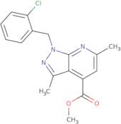 Methyl 1-(2-chlorobenzyl)-3,6-dimethyl-1H-pyrazolo[3,4-b]pyridine-4-carboxylate