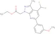 Ethyl 2-(4-(difluoromethyl)-6-(3-methoxyphenyl)-3-methyl-1H-pyrazolo[3,4-b]pyridin-1-yl)acetate