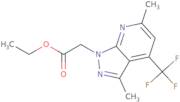 Ethyl [3,6-dimethyl-4-(trifluoromethyl)-1H-pyrazolo[3,4-b]pyridin-1-yl]acetate