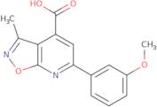 6-(3-Methoxyphenyl)-3-methyl-[1,2]oxazolo[5,4-b]pyridine-4-carboxylic acid