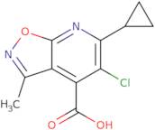 5-Chloro-6-cyclopropyl-3-methyl-[1,2]oxazolo[5,4-b]pyridine-4-carboxylic acid