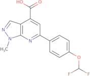 6-[4-(Difluoromethoxy)phenyl]-1-methyl-1H-pyrazolo[3,4-b]pyridine-4-carboxylic acid