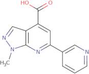 1-Methyl-6-(pyridin-3-yl)-1H-pyrazolo[3,4-b]pyridine-4-carboxylic acid