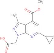 2-[6-Cyclopropyl-4-(methoxycarbonyl)-3-methyl-1H-pyrazolo[3,4-b]pyridin-1-yl]acetic acid