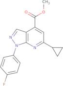 Methyl 6-cyclopropyl-1-(4-fluorophenyl)-1H-pyrazolo[3,4-b]pyridine-4-carboxylate