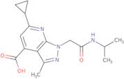 6-Cyclopropyl-3-methyl-1-{[(propan-2-yl)carbamoyl]methyl}-1H-pyrazolo[3,4-b]pyridine-4-carboxylic …