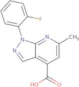 1-(2-Fluorophenyl)-6-methyl-pyrazolo[3,4-b]pyridine-4-carboxylic acid