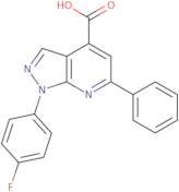 1-(4-Fluorophenyl)-6-phenyl-1H-pyrazolo[3,4-b]pyridine-4-carboxylic acid