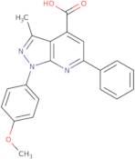 1-(4-Methoxyphenyl)-3-methyl-6-phenyl-1H-pyrazolo[3,4-b]pyridine-4-carboxylic acid