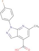 1-(4-Fluorophenyl)-6-methyl-1H-pyrazolo[3,4-b]pyridine-4-carboxylic acid