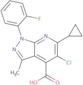 5-Chloro-6-cyclopropyl-1-(2-fluorophenyl)-3-methyl-1H-pyrazolo[3,4-b]pyridine-4-carboxylic acid