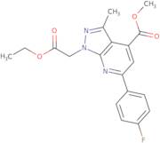 Methyl 1-(2-ethoxy-2-oxoethyl)-6-(4-fluorophenyl)-3-methyl-1H-pyrazolo[3,4-b]pyridine-4-carboxylate